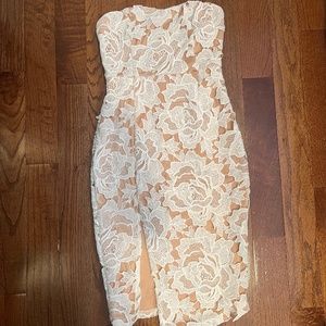 White lace dress